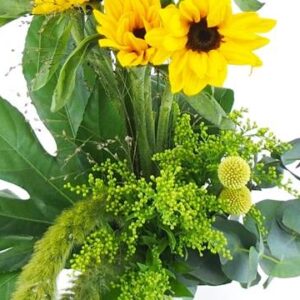 Bouquet contemporain de tournesols « Valensole »