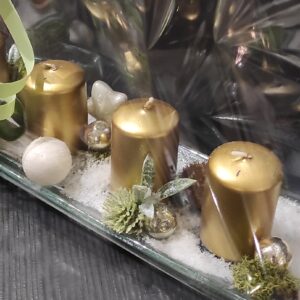 Centre de table de l’Avent Doré – Casier n°4