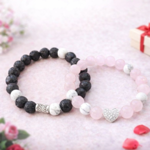 Duo de Bracelets Couple en Pierres Naturelles – Amour & Équilibre
