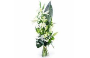 Bouquet de deuil blanc – Condoléances
