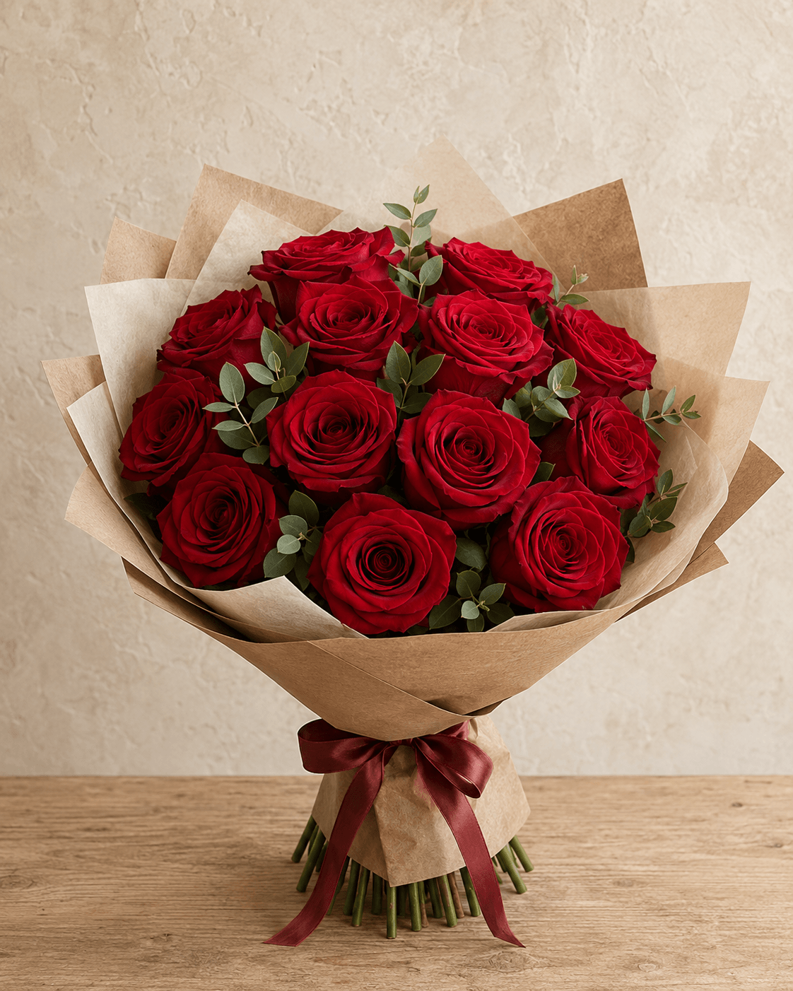BOUQUET DE ROSES GRANDE BRASSÉE